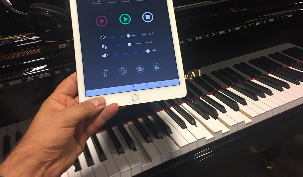 Use your iPad or iPhone to control your PianoDisc Player Piano